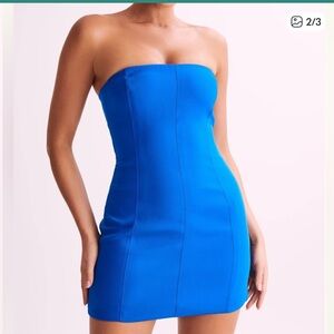 Meshki Electric Blue Mini Bodycon Dress